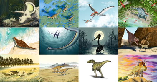 A3 Kalender "Tiere des Mesozoikums" 2026